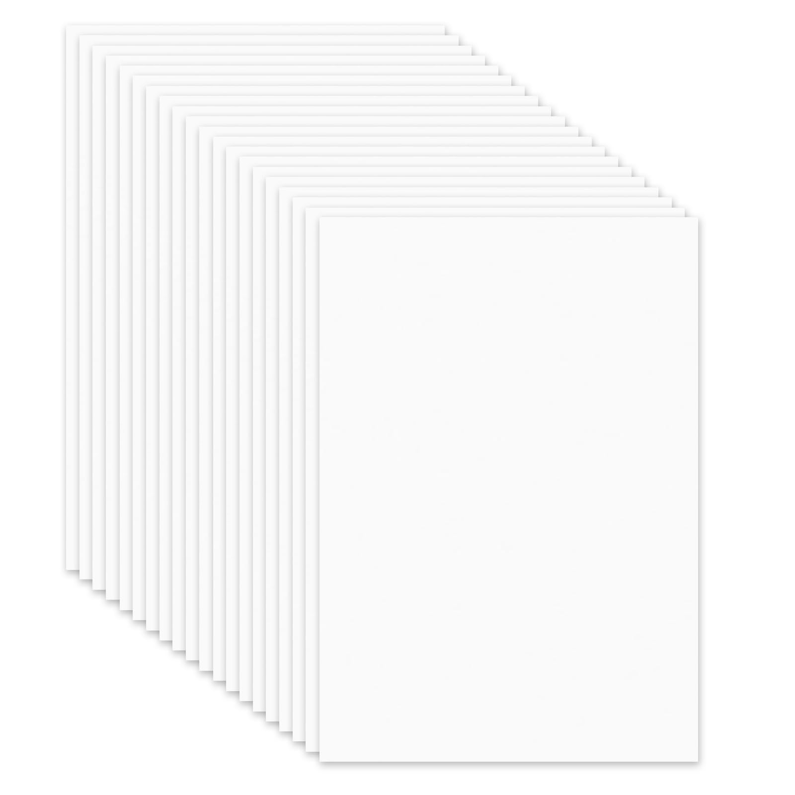 Honqx Translucent Shrink Plastic Sheets, 20 Pcs Shrinky Dink Art Paper Sheets Shrinkies Dinks Film For Crafts Keychain Making 7.9 X 5.7 Inch