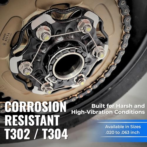 Image of WCS .032 Stainless Steel Safety Lock Wire, T302 /304, NASM20995C MS20995C, ASTM A580 Condition A, AMS569, Mechanics Wire for Aircraft, Automotive, & Industrial Use, 5lb Dispenser Can, Approx 1810 ft
