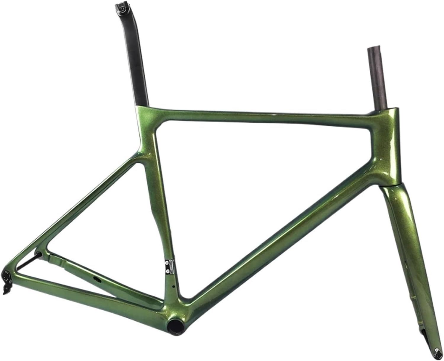 Compatible for T1100 Carbon Road Bike Frame, Super Light Frame for 700x38C Tires Multi-Color(DIY Color Painting,54CM-Glossy)