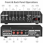 Dulcet-DC-PA60X-60W-High-Power-Mono-Public-Address-Amplifier-with-70100V-Constant-Supply-Output-specifically-for-PA-Wall-Speakers-Horn-Speakers-Outdoor-Ceiling-Speakers-with-Line-Transformer