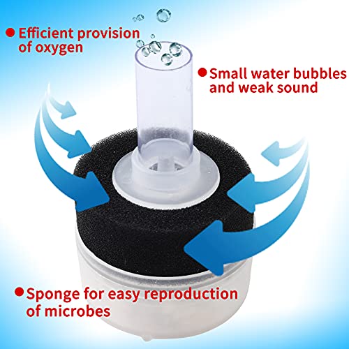 Image of 4PCS Air Driven Bio Filter Sponge Aquarium Filter, Bio Sponge Filter, Aqua Flow Sponge, Air Pump Driven, for Breeding Fry Betta Shrimp Fish Tank Aquarium
