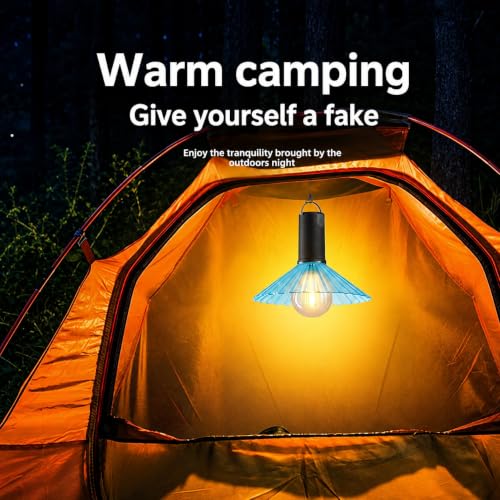 Image of XERGY Portable USB Rechargeable Camping Lantern Lamp - 2 Brightness Levels & Flash Mode, 500mAh Battery, Waterproof Outdoor LED Light with Hanging Hook for, Hiking, Tent, Home & Emergency (4 Pack)