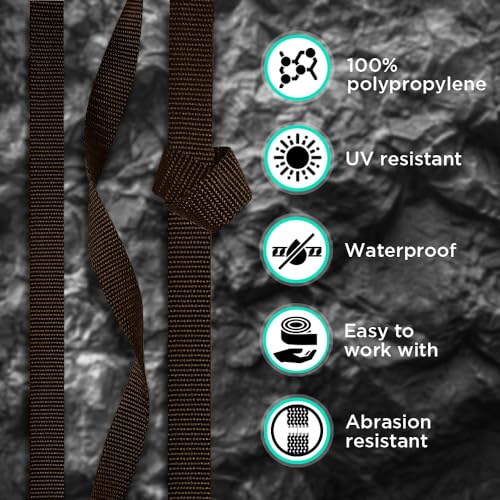 Image of TECEUM 3 /4 inch & 5 /8 inch & 1 inch & 1.5 inch & 2 inch Webbing - 10 25 50 Yards - 40+ Colors - Heavy Duty 1 Inch 1.5 Inch 2 Inch Backpack Straps - Webbing for Outdoors Indoors Crafting DIY