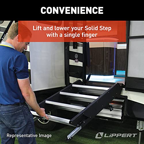 Lippert Solid Step Narrow Lift Assist Kit For 25"-28.9" Entry Widths On 5Th Wheel Rvs, Travel Trailers, Motorhomes - 733937 #TOP2