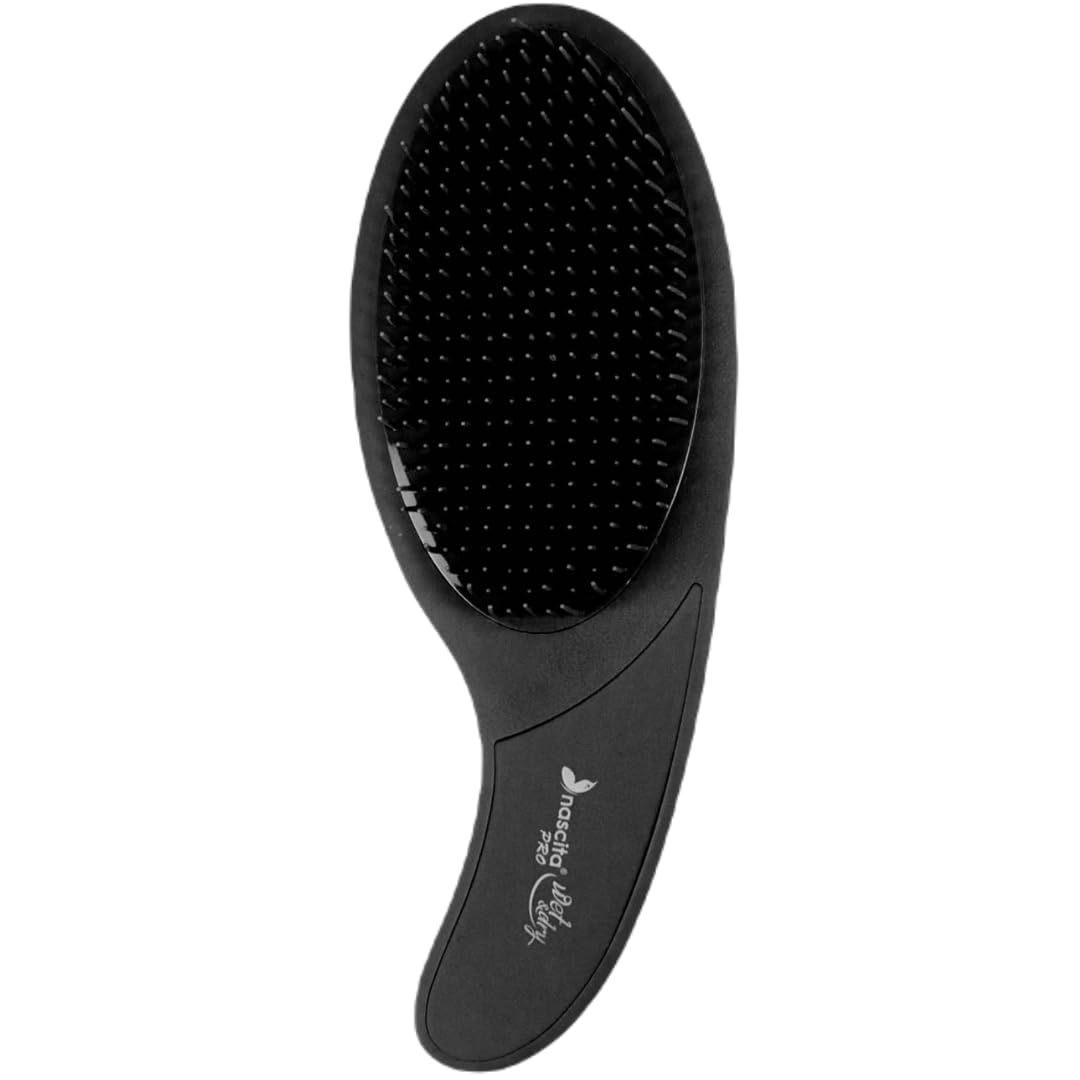 Nascita Detangler Haarbürste – Für Nasses & Trockenes Haar, Schmerzfrei Entwirren, Schwarz