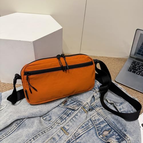 Image of Small Nylon Crossbody Bags for Women Men With Drawstring Cell Phone Purse Wallet Handbags with Inner Compartments