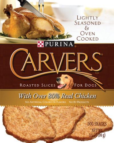 Carvers Roasted Slices For Dogs, Chicken, 3.5-Ounce Pouch (Pack Of 6)
