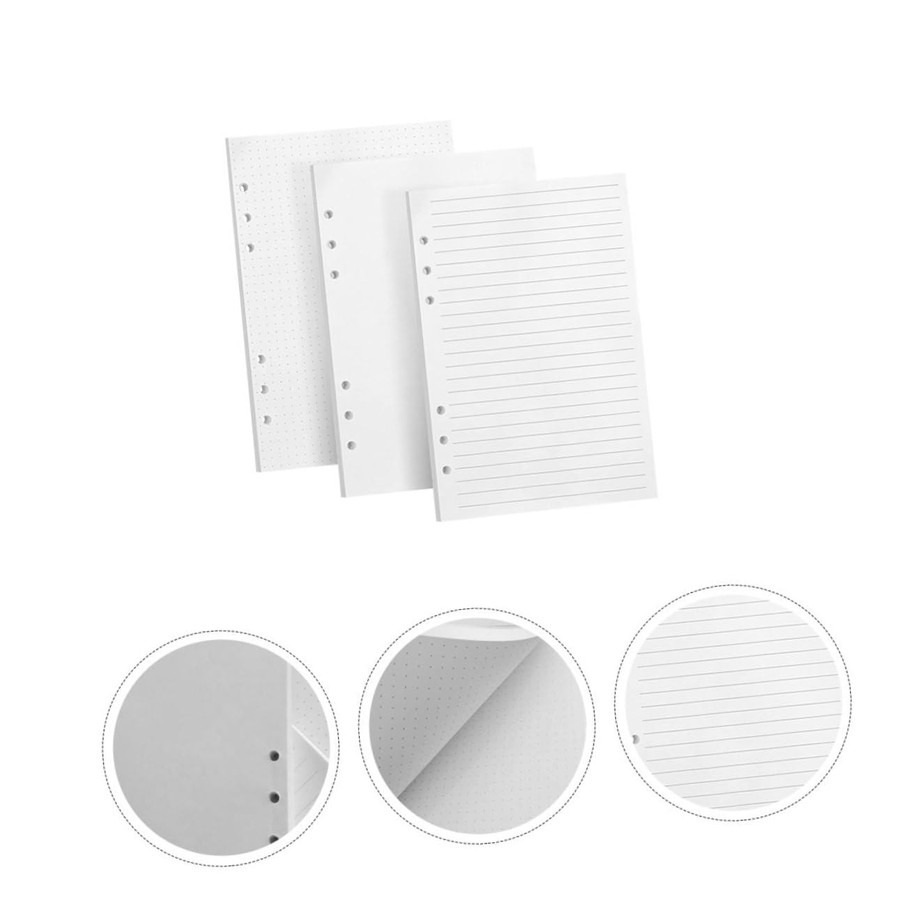 240stücke Papier Liniertes Nachfüllpapier Strapazierfähig zum Schreiben und Malen für Notizbücher und Tagebücher Flexibel Einsetzbar Hochwertiges Papier