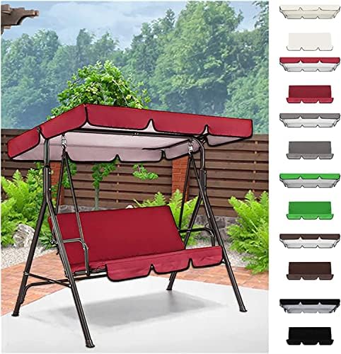 Swing Waterproof Canopy, Garden Swing Seat Replacement Canopy, Double Swing Replacement Oxford Cloth Canopy, Outdoor Patio Swing Seat Cover