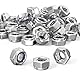 ORTAVA Sechskantmuttern M6, Sechskantmuttern Sicherungsmutter, Edelstahl Standard M6 Mutter, 10 Stück Selbstsichernde Muttern, Stoppmuttern Kontermuttern Set