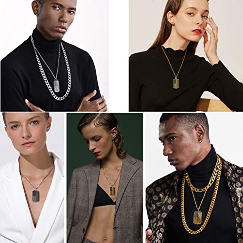 Prosteel 4Th Of July Us National Flag Pendant Necklace American Dog Tag Stainless Steel Patriot Necklace Men Chain Usa National Symbol Patriotic Independence Day #TOP2