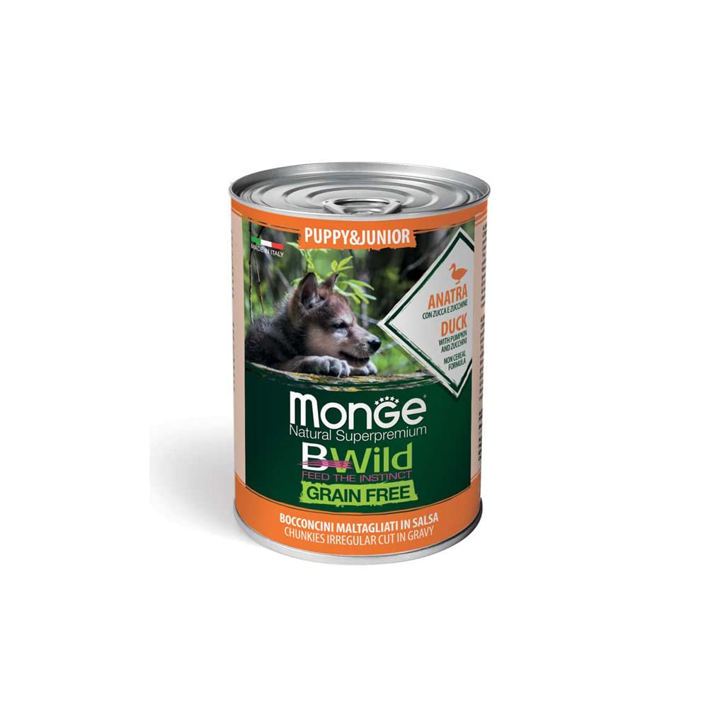 B-Wild Grain Free Chunkies Puppy & Junior Duck with Pumpkin and Zucchini for dogs-400gm(Pack of 2) (B09R227VPG) Amazon Price History, Amazon Price Tracker