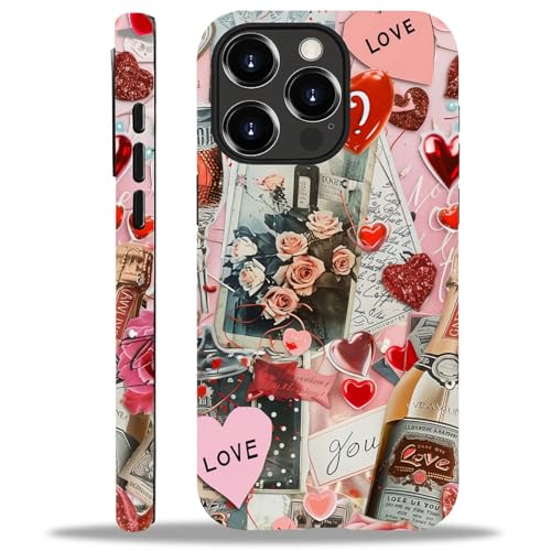 ZHEGAILIAN Case for iPhone 13 Pro,Romantic Love Drinking for 2 in 1 Hard Shell + Soft Silicone,Shockproof Bumper Drop Protective Case for iPhone 13 Pro