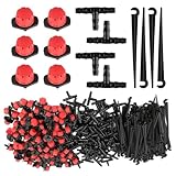 DOKRIN Accessoires d'arrosage automatique,150 goutteurs réglables, dont 50 goutteurs à h...