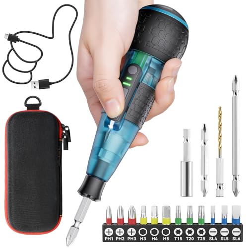 Yacooda �d���h���C�o�[ ���^ �y�`���v�V�E����������d���h���C�o�[�E�S�g���N6N.m�z���� 16�_�r�b�g�t�� ���[�P�[�X�t�� USB-C�[�d�� ���P�xLED���C�g �y�� DIY ����ȒP ����/���S�ґΉ� �N���A�~���g