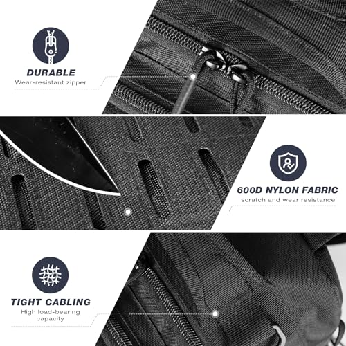 Ghosthorn Mochila de pesca - Bolsa de armazenamento leve - Mochila de pesca com suporte de vara