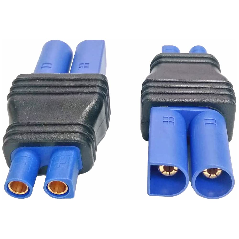 Laisomeke 2-Pack EC5 Male To EC3 Female Adapter - RC Lipo Battery Connector Plug Converter