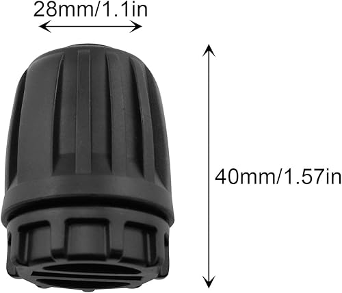 Miniatura 5 de Accesorios de riego de 12 pulgada, enchufe de extremo DGZZI 6 conectores de enchufe de extremo bloqueado de púas para conectores de tubería de goteo