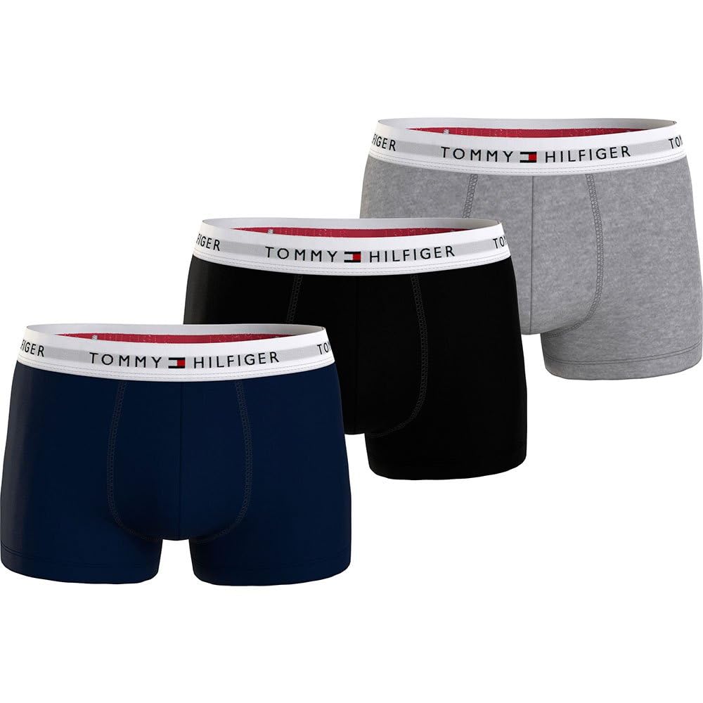 Tommy HilfigerMens Trunk Signature Boxer Shorts 3 Pack