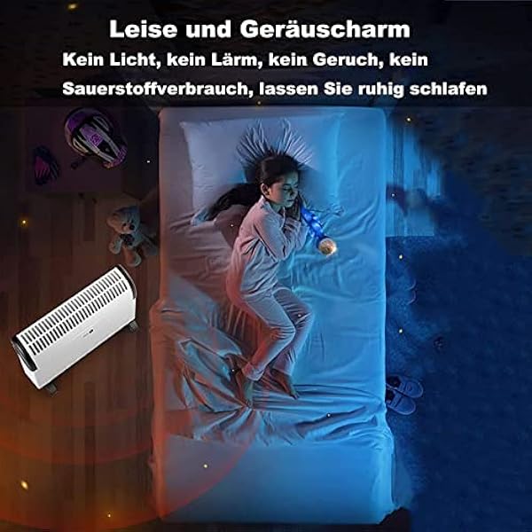 Termoventilatore Risparmio Energetico 1800W, Convettore Mobile Riscaldamento Elettrico con Termostato, Protezione Antiribaltamento e Protezione Surriscaldamento, 3 Modalità.Fino a 30 M2 Radiatore