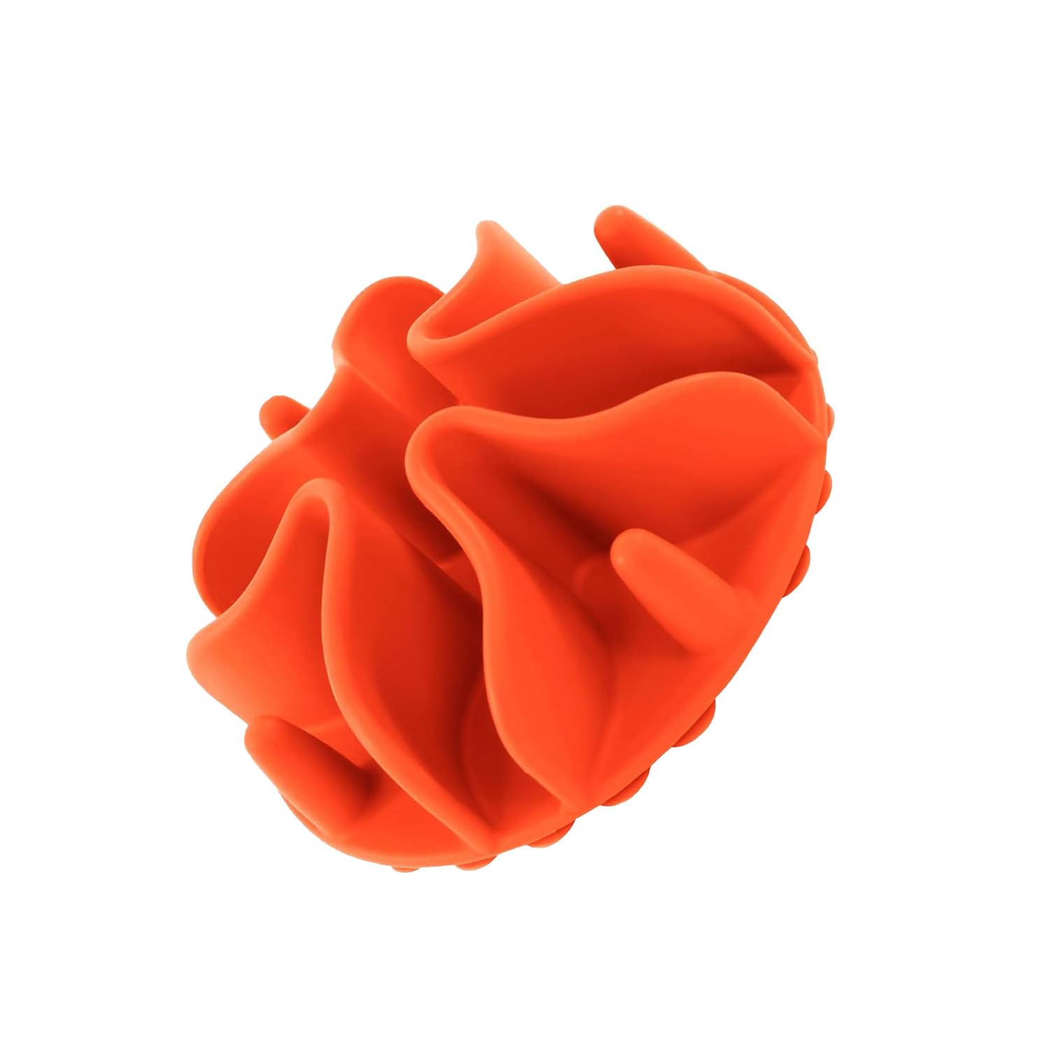 Slow Feeder Dog Bowl Insert Silicone Slow Feeder for Dog Cat Puppy Pet with Stong Suction Cups for Dog Bowls Slow Eating Bowls (Orange, S-10X10CM)