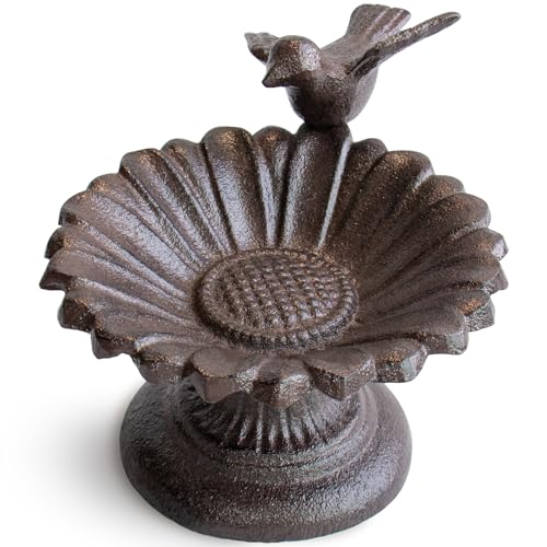 Cast Iron Bird Feeder Tray – Vintage Style Bird Feeder, Heavy Duty, Weatherproof, Outdoor Garden Décor