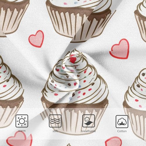 Cupcakes Red Hearts Toddler Girls's Underwear 2T 202c12633