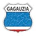 Gagauzia Flag Highway Shield Metal Sign HS-255