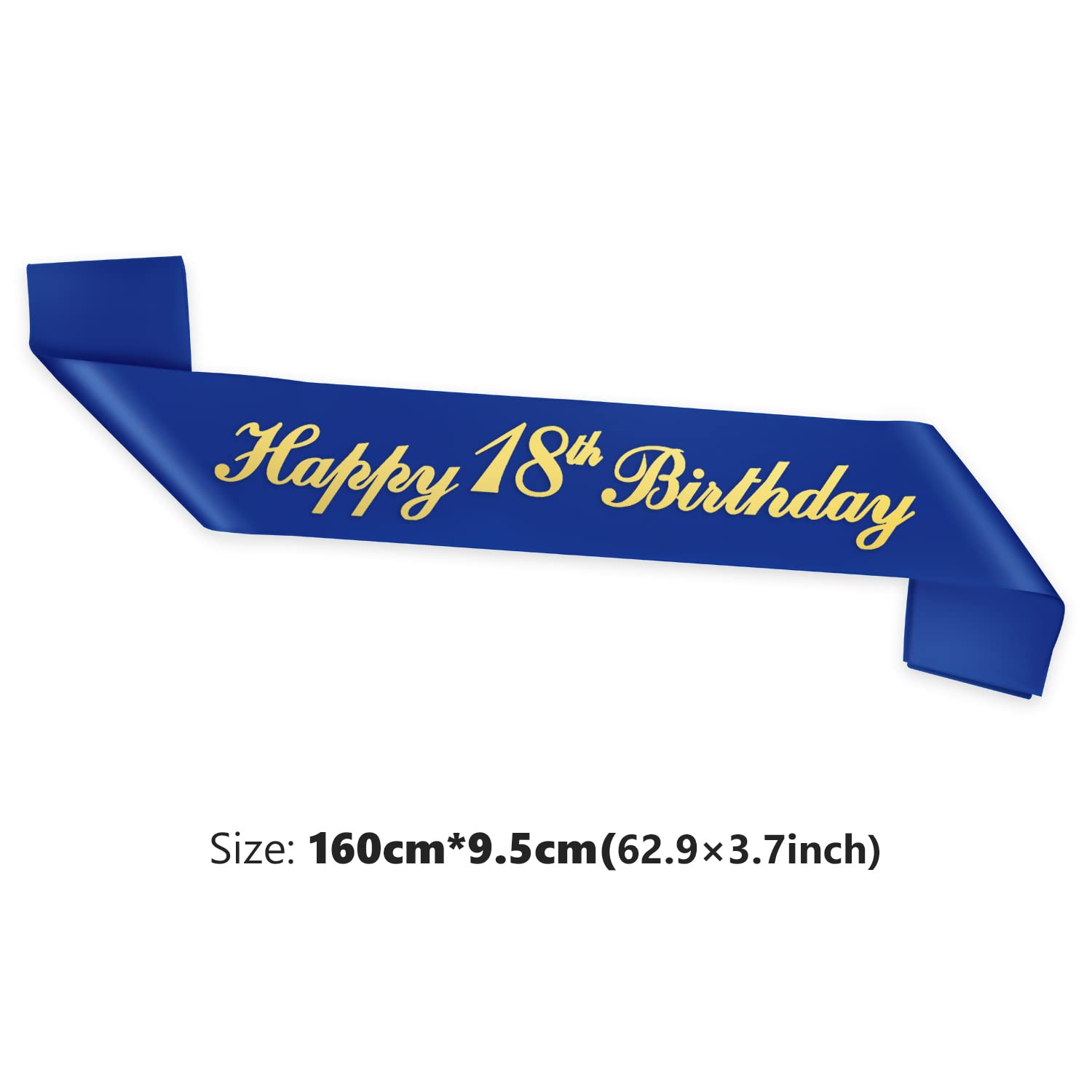 ALLY-MAGIC Schärpe Zum 18. Geburtstag – Roségold, Mit Aufschrift, 160x9,5 Cm