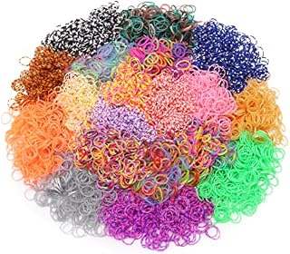 Toyland® 6000 Mixed Loom Band Refills - 20 Packets of 300 - Assorted Designs