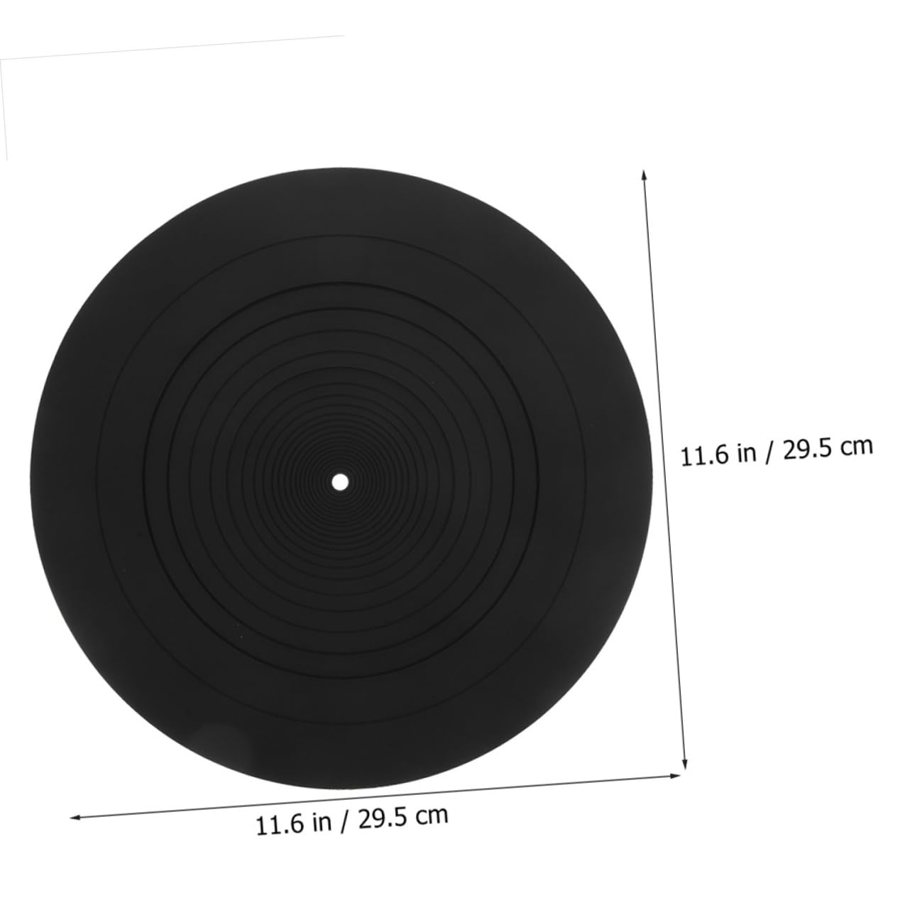 2pezzi Tappetino Per Giradischi in Silicone Tappetino Antistatico Per Piatto Del Giradischi Accessorio Per Lettore Vinile Protezione Per Dischi in Vinile