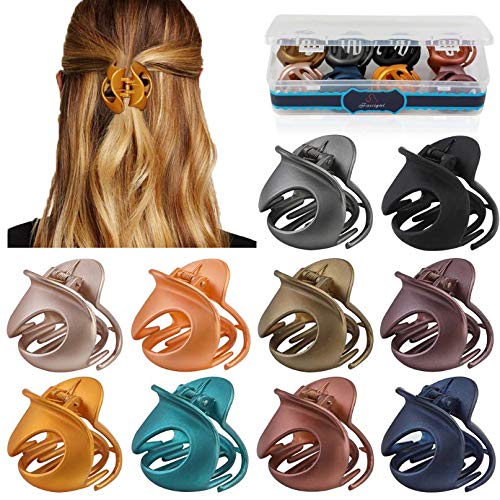 Hair Clips For Women，Kapmore 10 Pcs Hair Clips Claw Vintage Jaw Clips For Girl Non Slip Hair Clamps Fashion Claw Clips Hair Accessories With Box Packaged For Women Girl