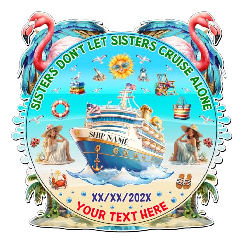 Imán Decorativo Para Puerta Sisters Cruise Caribbean