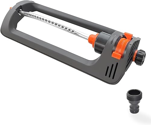 Miniatura 7 de Blütezeit Aspersor de césped 2 piezas con 2 modos de pulverización ajustables, aspersor de agua automático de 360 grados giratorio para riego de