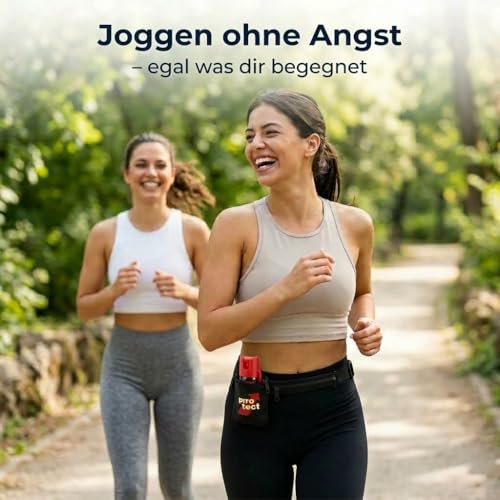 Pfefferspray 40 ml Breitstrahl [ideal für Alltag & Reisen] Windfestes Tierabwehrspray & Selbstverteidigung legal, perfekt für Outdoor, Spaziergänge & Sport – Abwehrspray mit 5 m Reichweite & 0,66% OC