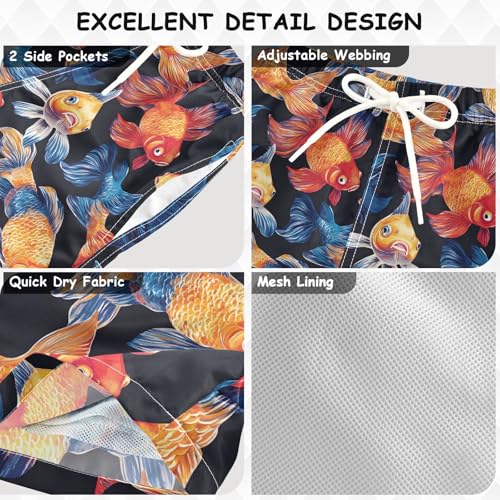 senya Goldfish Colorful Boys Swim Trunks Toddler Shorts Swimwear Boardshorts3