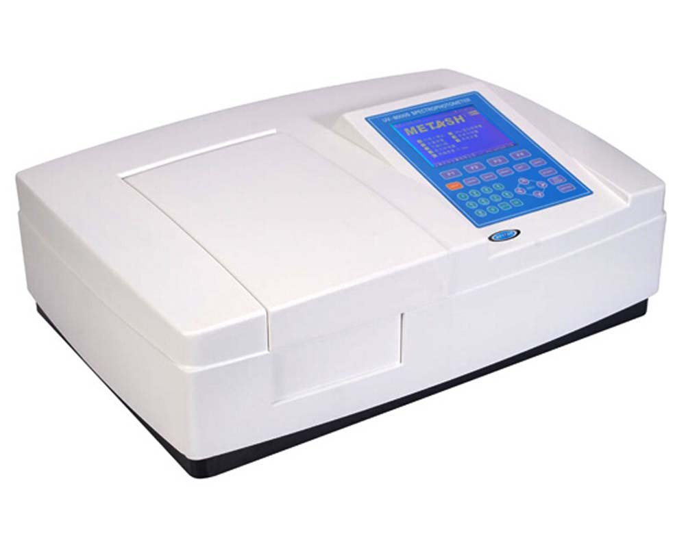 UV-8000S Double Beam UV/VIS Spectrophotometer Ultraviolet Visible Spectrophotometer Wavelength Range190-1100nm Bandwidth 0.5/1.0/2.0/4.0 nm with PC Software