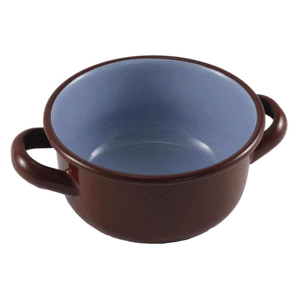 Wurko 190112 – Casseruola Smaltata, 12 cm, di Colore Marrone 34 cm