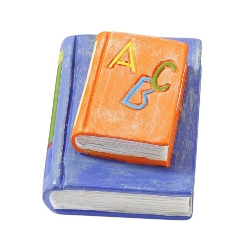 Dekorationsmaterial CREApop Streuteile ´Schulbücher´orange/blau ca.4cm