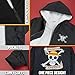 One Piece Hoodie for Boys, Teens, 9-16 Years, Fleece Sweatshirt, Sherpa Hooded Jacket, Zip Up Hoodie, Anime Gifts for Boys (9-10 Years, Black)