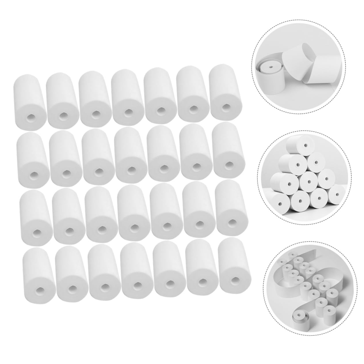 Rollos de Papel Térmico 57x30, 25 Piezas para Impresora