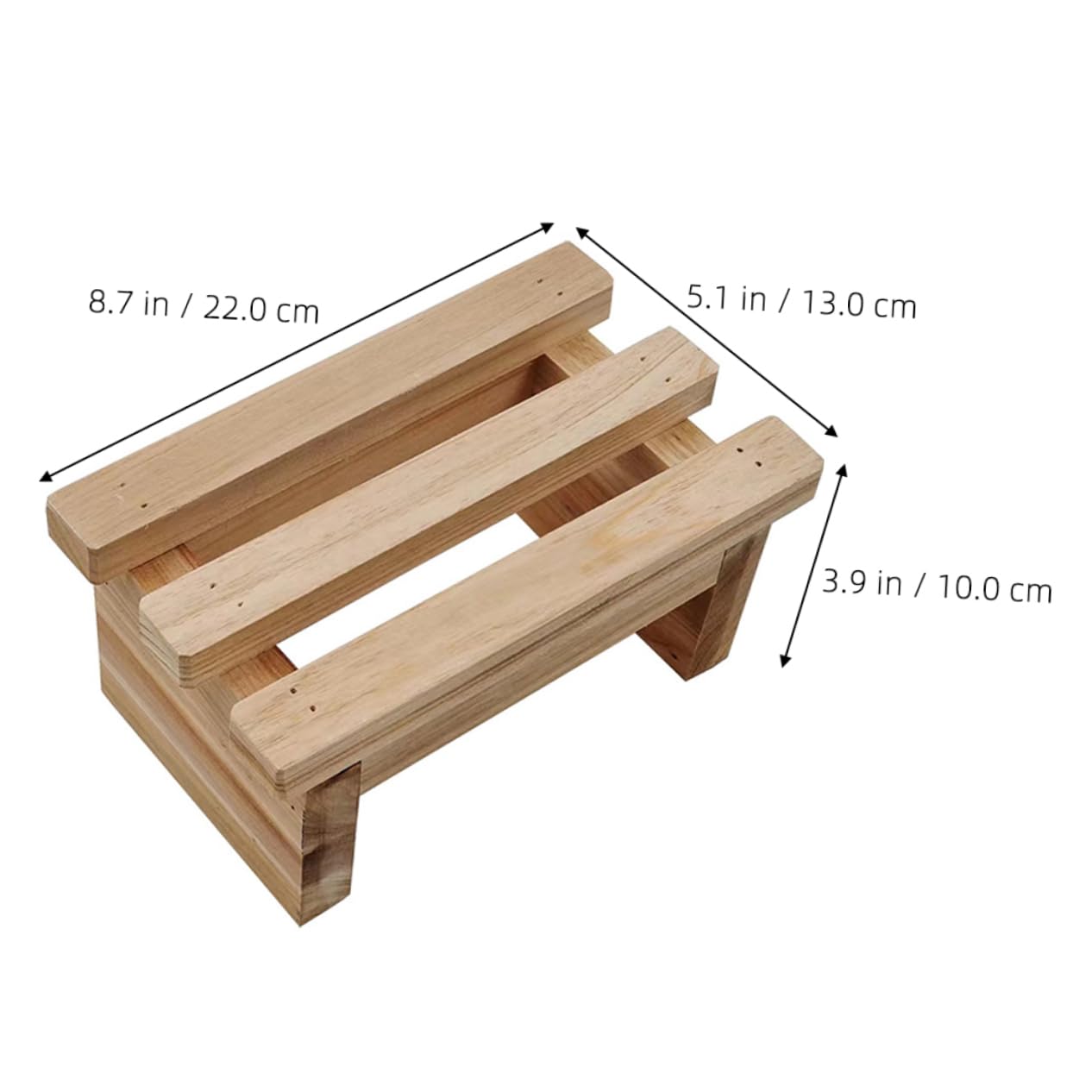 CHILDWEET Taburete De Madera para Niño Niña Y Adultos Escalera Pequeña Reutilizable Banco De Paso Estable Y Duradero para Baño Y Cocina