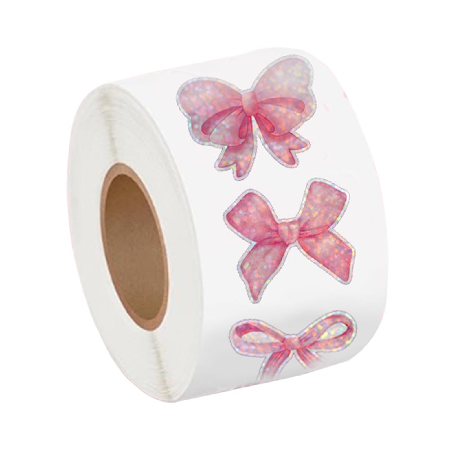500Pcs Bowknot Sticker Glittering Seal Wrapping Label for Scrapbooking Packaging Kids Rewarding Animal
