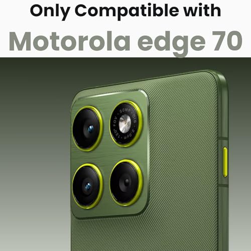 Image of RIGGEAR Shockproof Sleek Hybrid Armor 360 Rotating Magnetic Ring Stand Back Cover Case Compatible with MagSafe Accessories for Motorola Moto Edge 70 5G (Transparent PC and Black TPU Bumper)