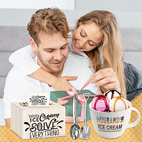 Husbandgiftsvalentinesdaygiftsforhusbandbirthdaygiftvalentinesforhusbandfromwifehusbandicecreambowlwithscoopshovelspoonset  Urban Country Home Decor Husband gifts valentines day gifts for husband birthday gift valentines for husband from wife husband ice cream bowl with scoop shovel spoon set  urban country home decor