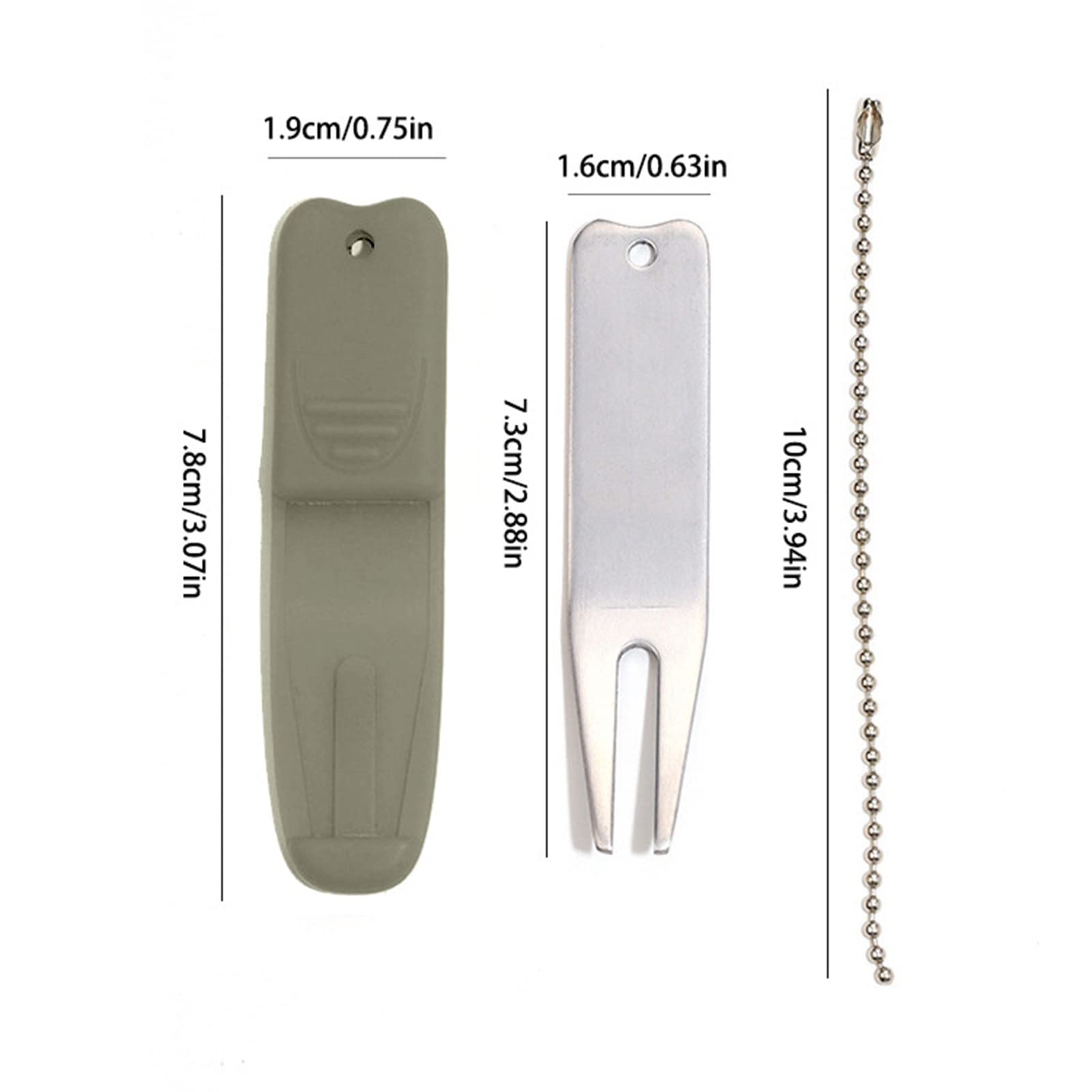 Forcella da Golf Riparazione Divot Fairway Ball Mark Tool Prato Allenamento