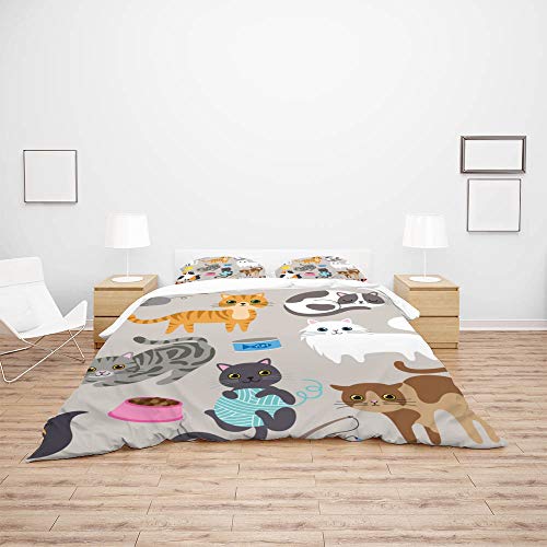 Parure de lit de qualité hôtel en polyester durable pour lit King