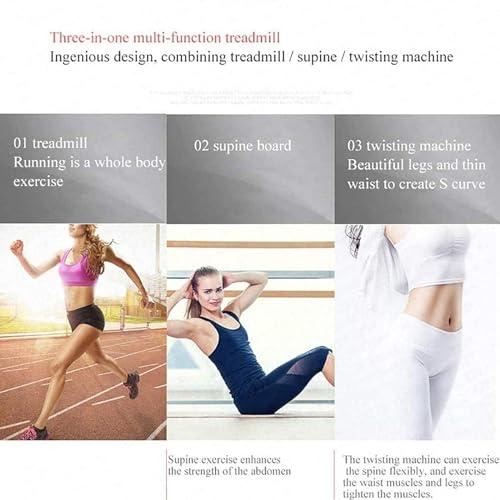 Image of Home Treadmills, Folding Treadmill,Folding 2.25HP Under Desk Electric Treadmill,Function Color Screen with Bluetooth Speaker, Walking Machine for Home /Office