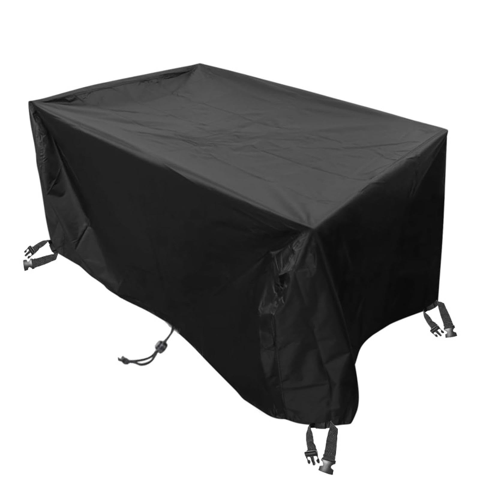 Housse De Table De Jardin HOLEILUCK – Tissu Oxford 420D Imperméable, 255x120x75 Cm – Protection Contre Pluie, UV, Vent – Avec Cordon De Serrage