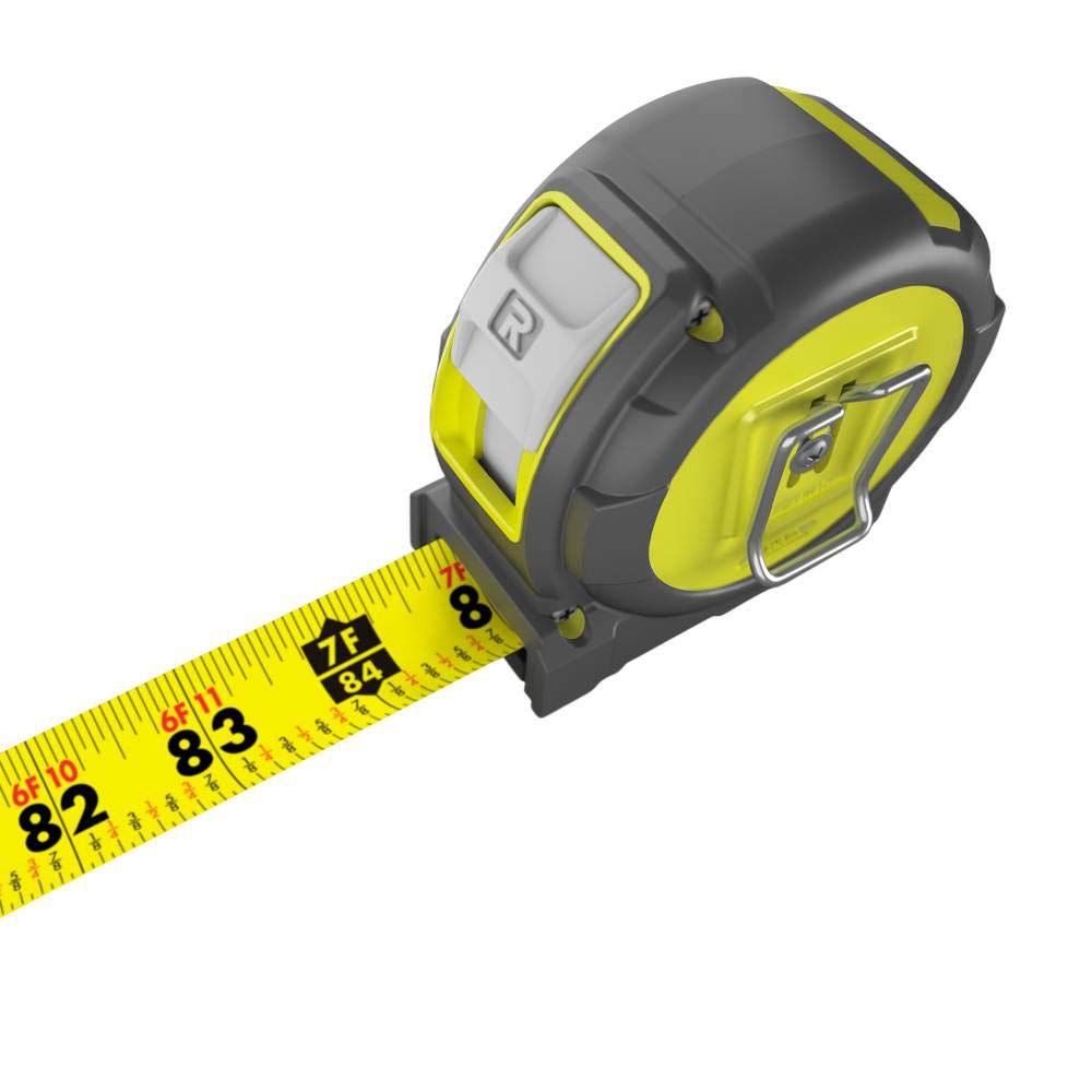 RYOBI RTM16 Mètre à ruban avec surmoulage et clip de ceinture